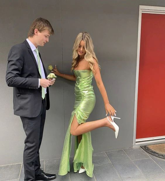 Charming Green Party Prom Dresses , Evening Dress SH885