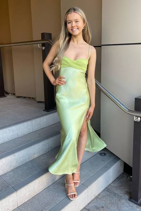 Simple Slit Long Prom Dress Formal Evening Dress SH866