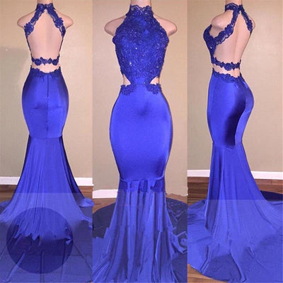 LACE APPLIQUES MERMAID EVENING GOWNS PROM PARTY GOWNS SA114