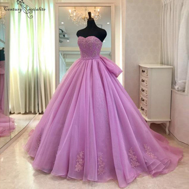 Ball Gown Prom Dress Floor Length Tulle Quinceanera Dress N1333