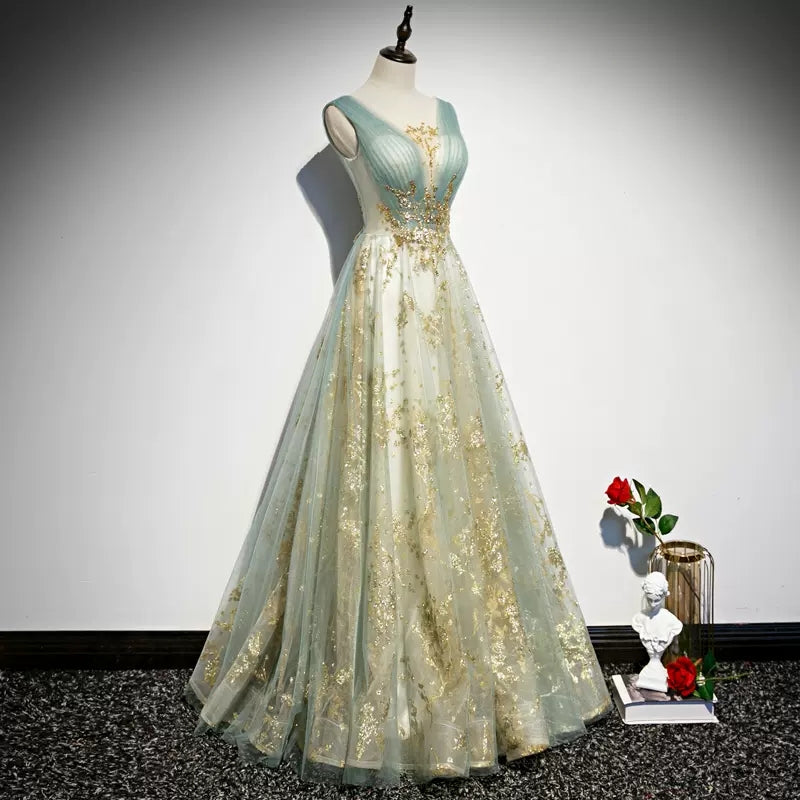 Princess Tulle Long Prom Dresses SH121