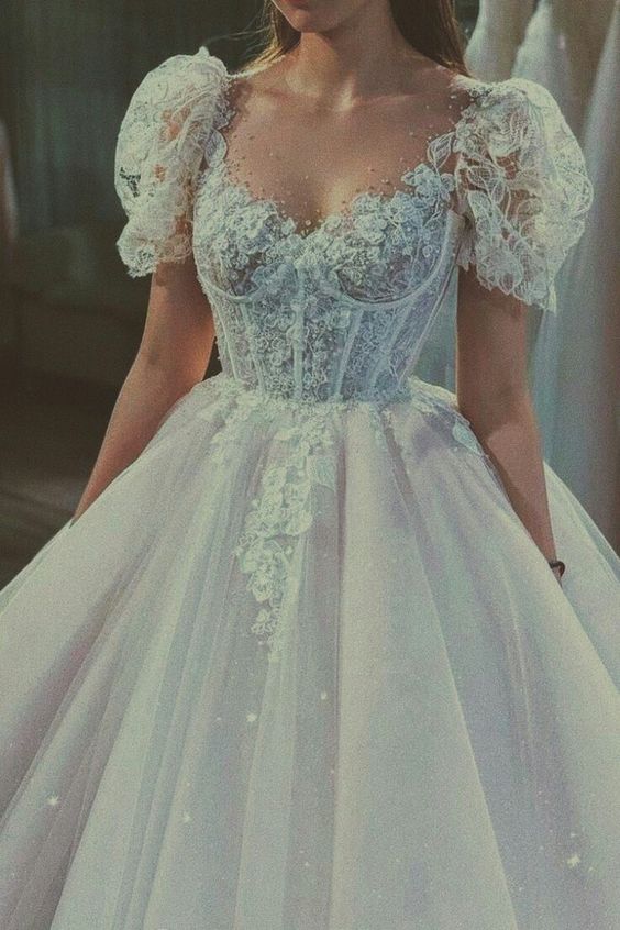 Vintage Fairy Corset Dress Long Formal Gown Wedding Dresses SH257