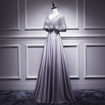 A line Satin Long Prom Dresses SH192