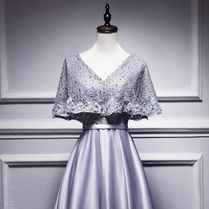 A line Satin Long Prom Dresses SH192