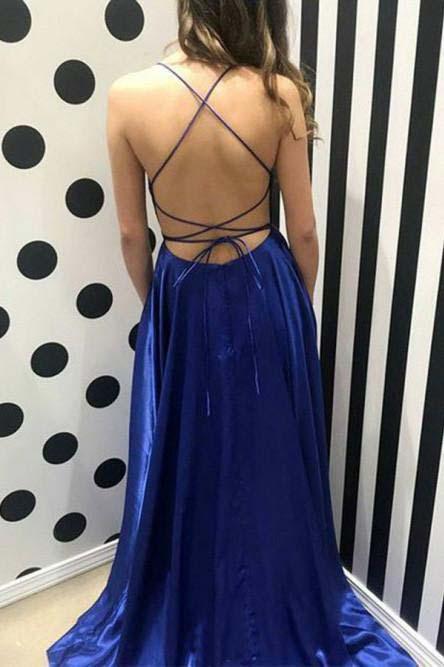 Simple Formal Dress,Sexy Slit Long Prom Dress KS6060